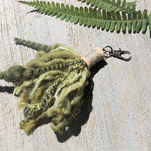 Wool keychain - handmade -