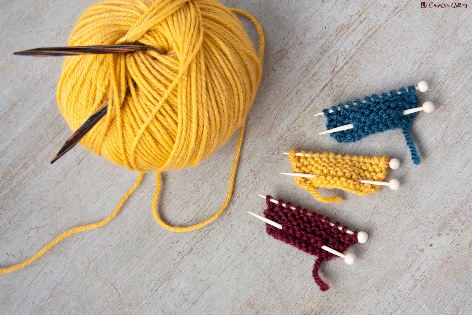 Knitting Pin Set of 3 Pieces Pure Wool Etsy