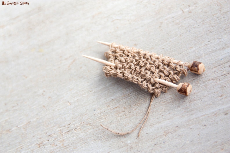 Knitting Pin Hand Knitted Using Nettle Fiber Ecofriendly Etsy Australia