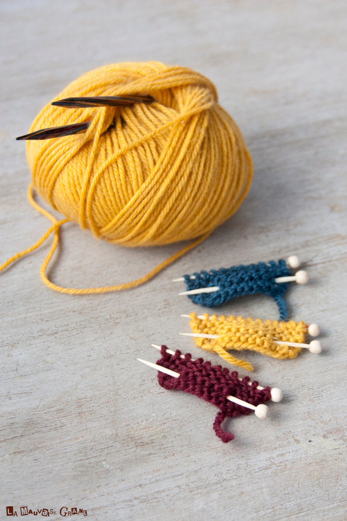 Knitting Pin Set of 3 Pieces Pure Wool Etsy
