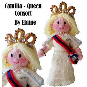 Camilla Queen Consort Knitting Pattern (digital download)