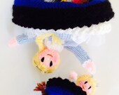 Anna Elsa topsy turvy doll knitting pattern