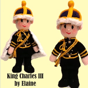 King Charles III KNITTING PATTERN (digital download)