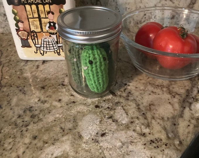 Knit Jar of Pickles Etsy