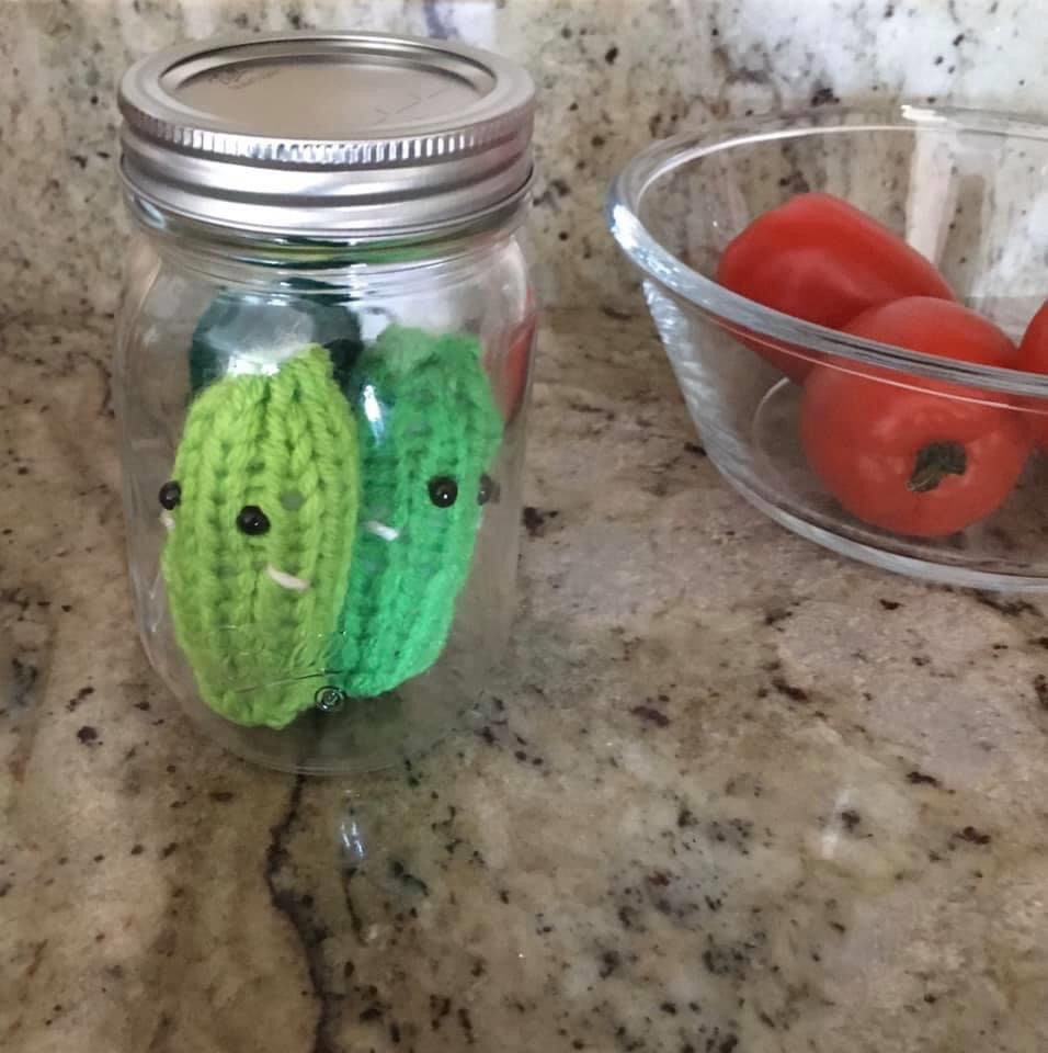 Knit Jar of Pickles Etsy