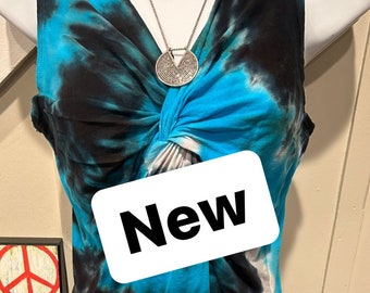 Tie dye dress, festival dress, women's summer dress, women's hippie clothing, midi dress, summer dresses for women, long tank dress