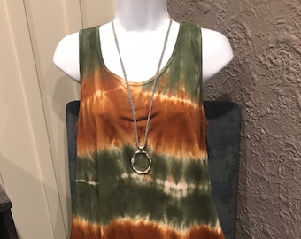 Tie dye women's tank, birthday gift mom, tshirt, unique gift idea, girlfriend gift, tunic tanks for women, summer shirt, beachwear, bff tee