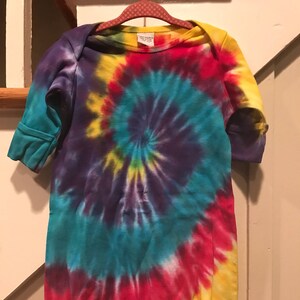 Tie dye baby bunting, tie dye baby sleeper, infant girl&#39;s bunting