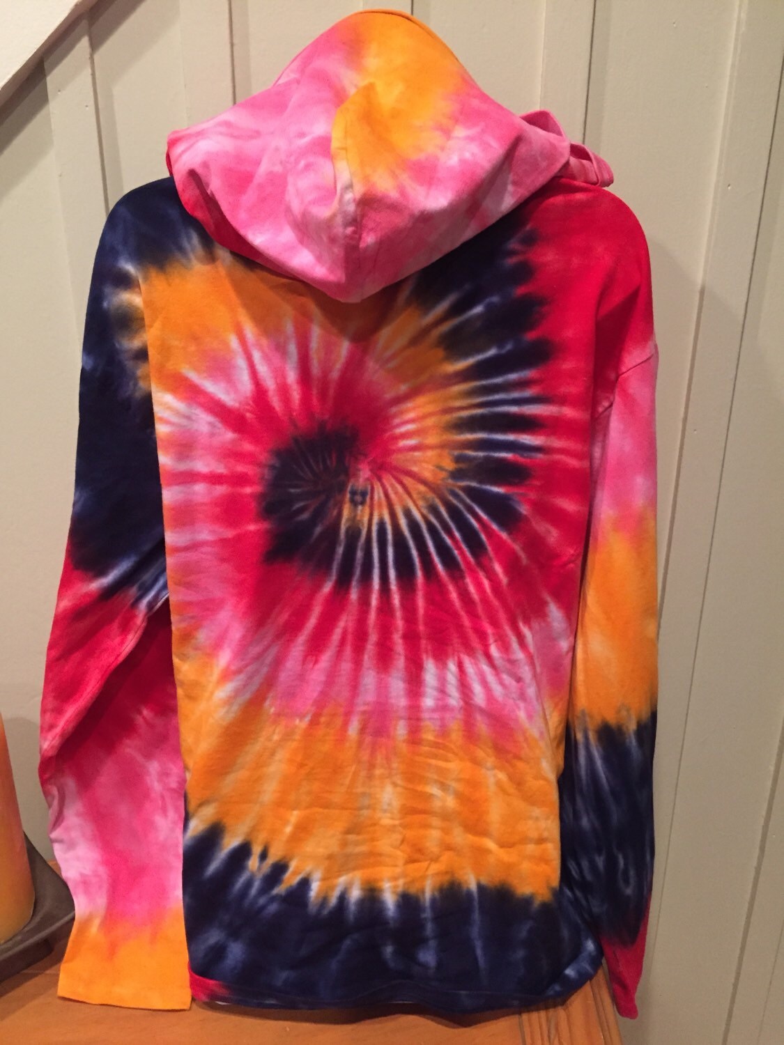 Tye Dye Sleeve Toggle Hoodie And Sweat Set