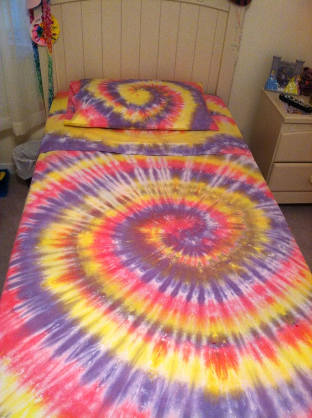Tie Dye Sheets, Tie Dye Duvet Cover, Unique Gift Idea, Sheet Sets, Birthday Gift Girl, Birthday