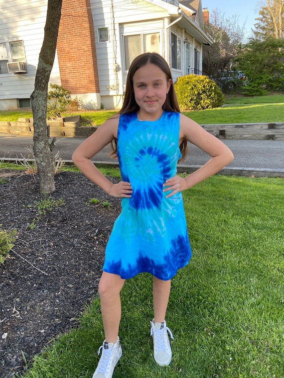 Girls tie dye dress hotsell
