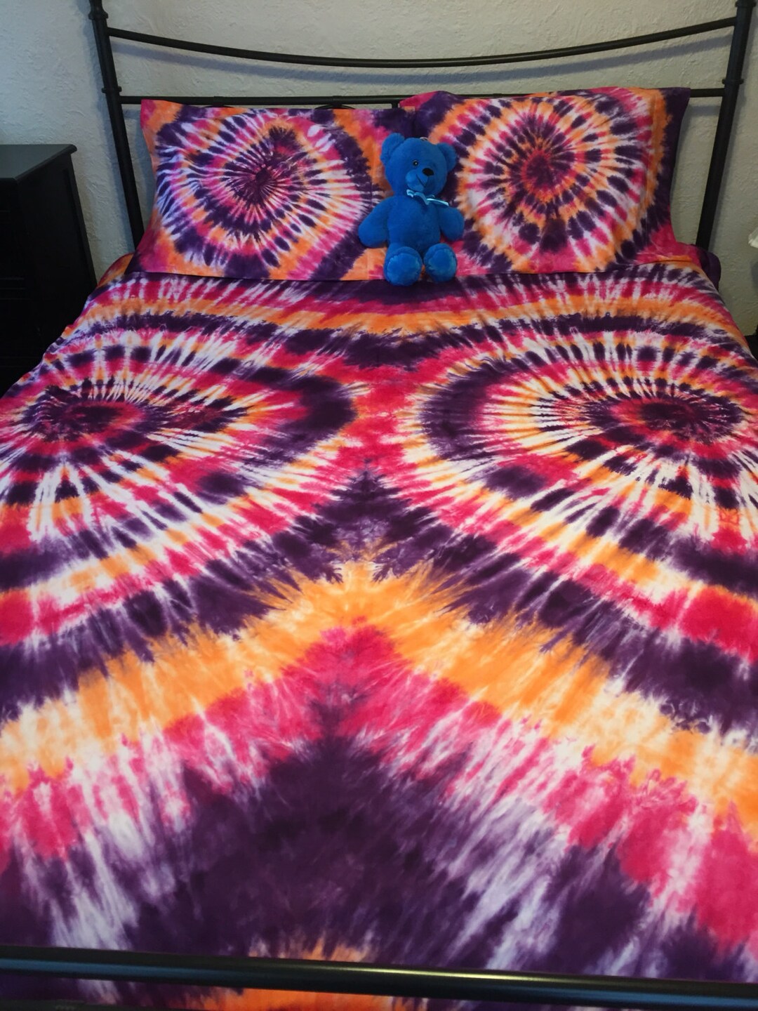 Tie Dye Sheets, Tie Dye Duvet Cover, Unique Gift Idea, Sheet Sets
