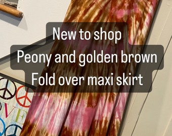 Fold over maxi skirt, maxi skirt, maxi skirt fo woman, birthday gift for her