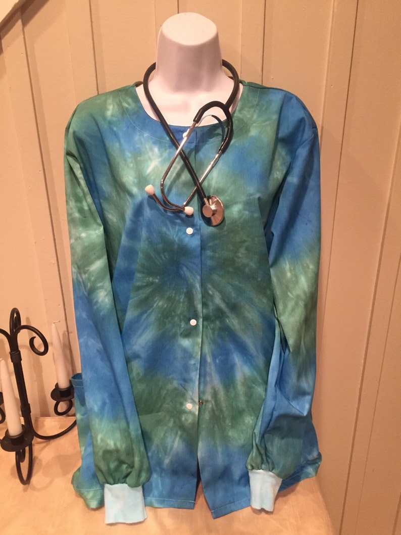 Nurse's Scrub Top Scrub Jacket Medical Jacket Vet Scrub Etsy