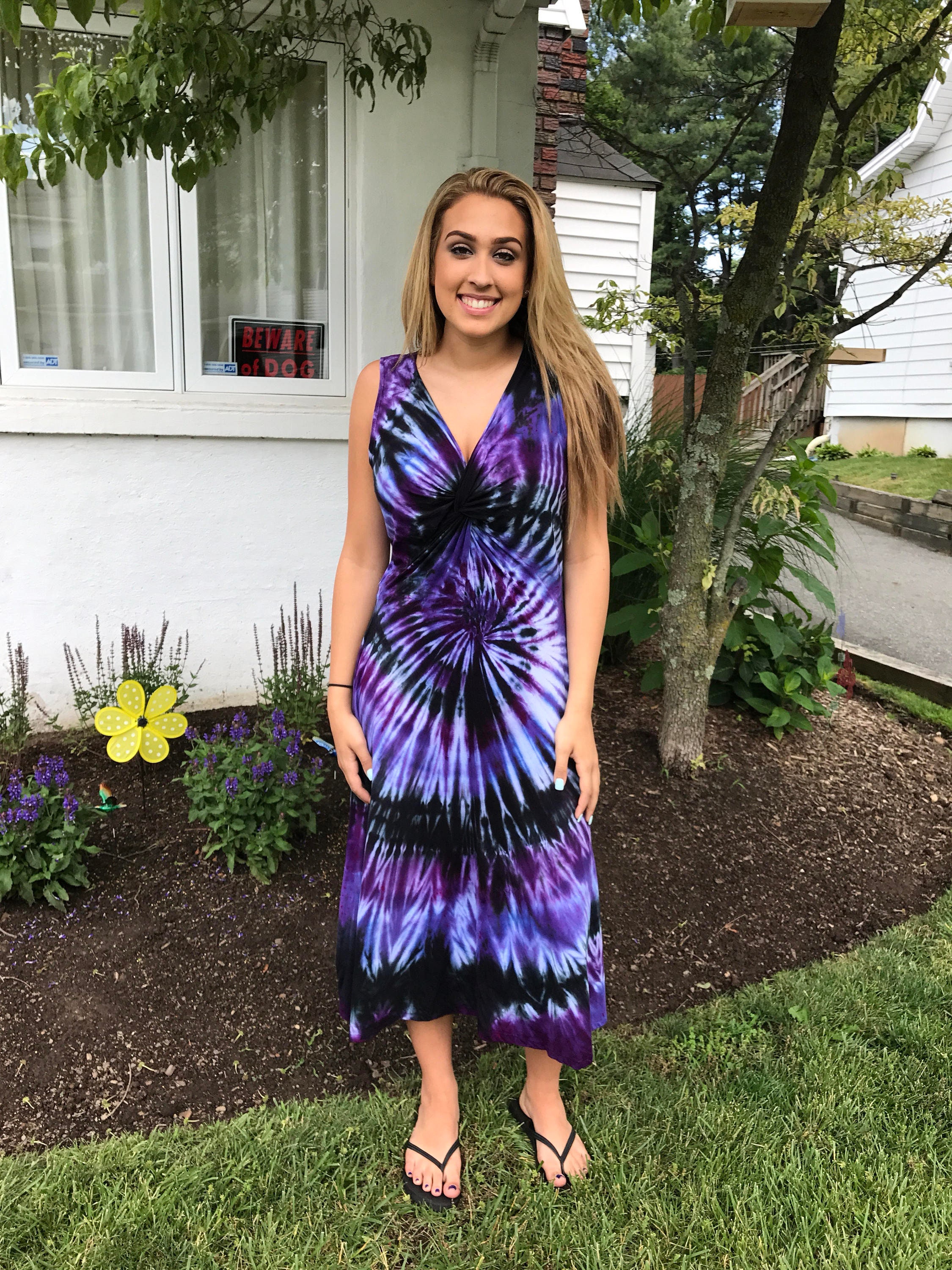 Tie Dye Dress, Festival Dress, Women's Summer Dress, Women's