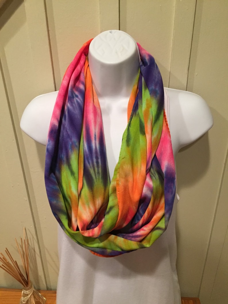 Tie dye infinity scarf infinity scarf for women last minute Etsy