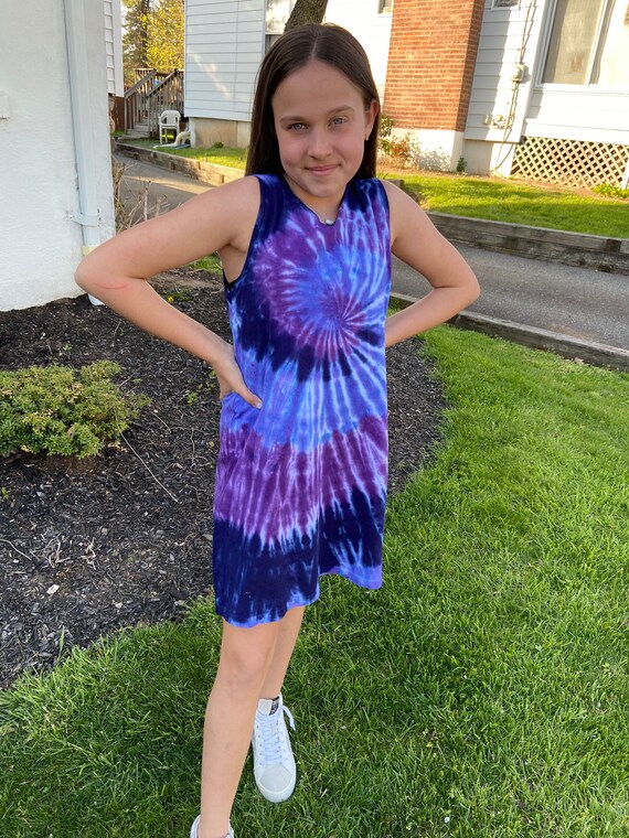 Girls Tie Dye Dress Tie Dye Tank Dress Girls Dress Girl s