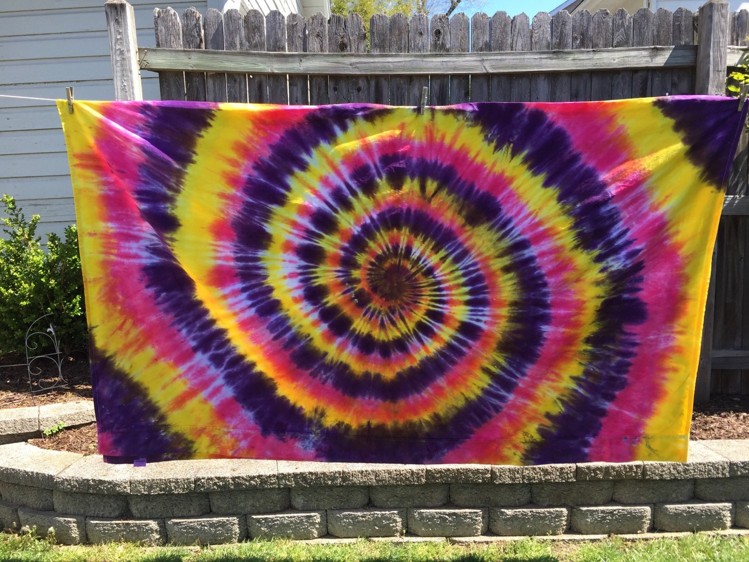 Tie Dye Sheets Tie Dye Duvet Cover Unique Gift Idea Sheet Etsy