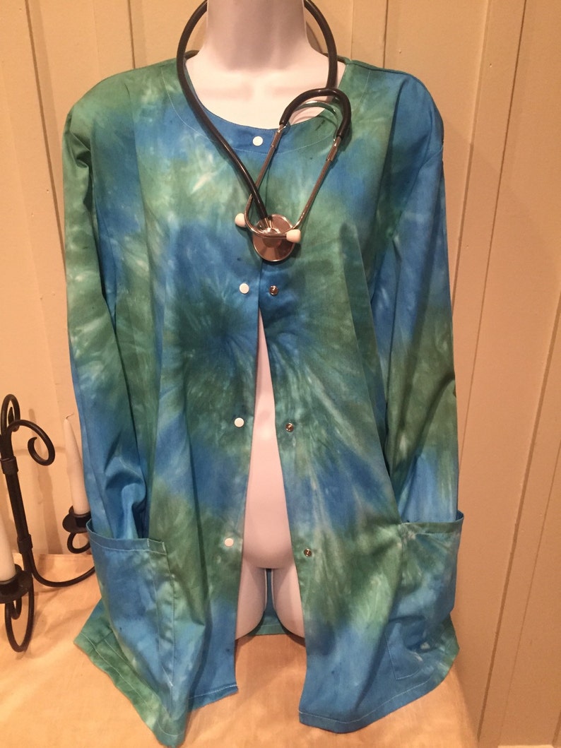 Nurse's Scrub Top Scrub Jacket Medical Jacket Vet Scrub Etsy