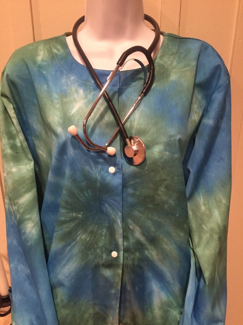 Nurse's Scrub Top Scrub Jacket Medical Jacket Vet Scrub Etsy