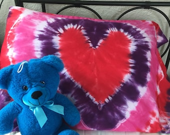 Pillowcase, tie dye sheets, valentine's day gift, pillowcase for christmas gift, last minute girl gift