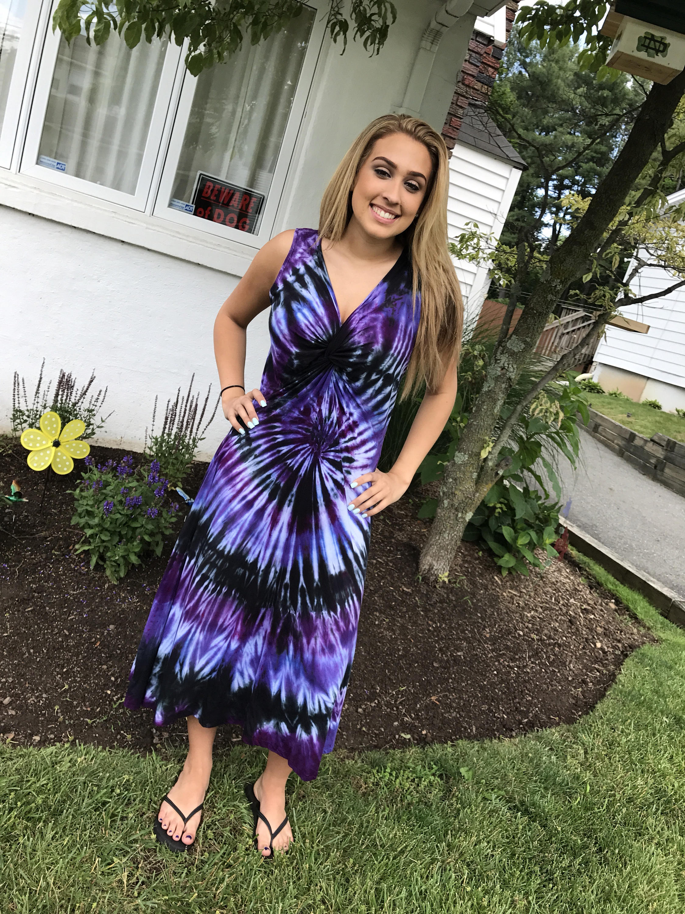 festival tie dye dress Althea Flare Mudmee Tie Dye Dress main image 1