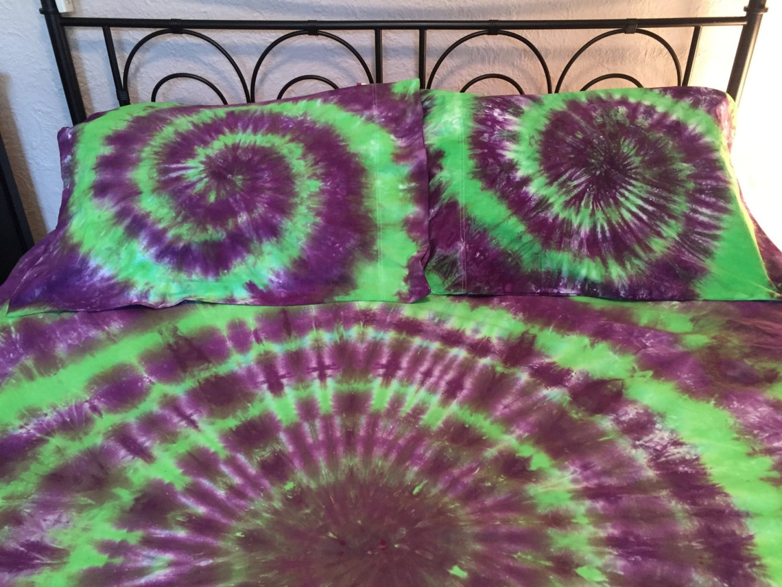 Tie Dye Sheets Tie Dye Duvet Cover Birthday Gift Girl Etsy