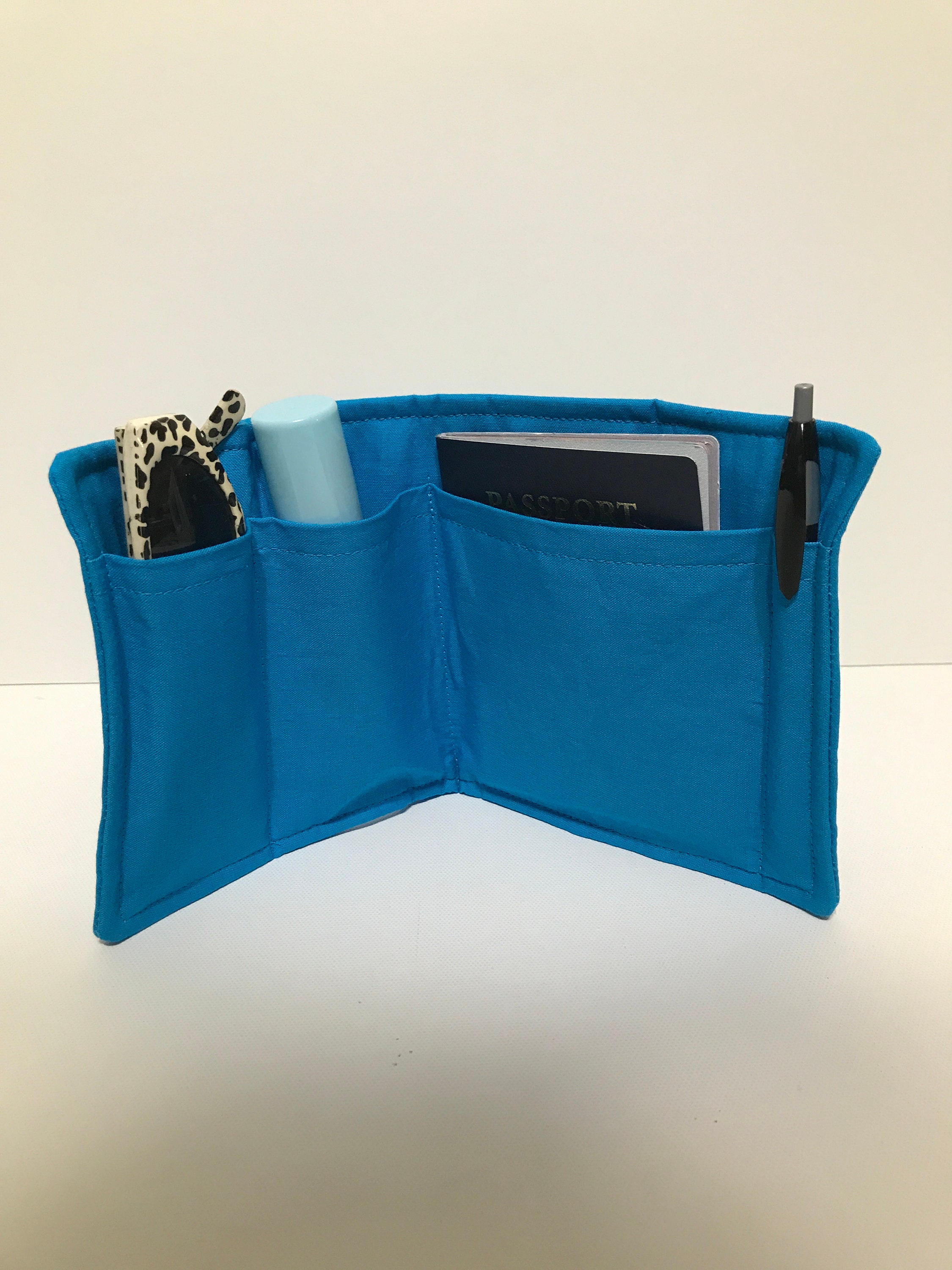 Extra Large Size Purse Organizer With Laptop Padded Case Bag Organizer  Insert in Peacock Fabric 