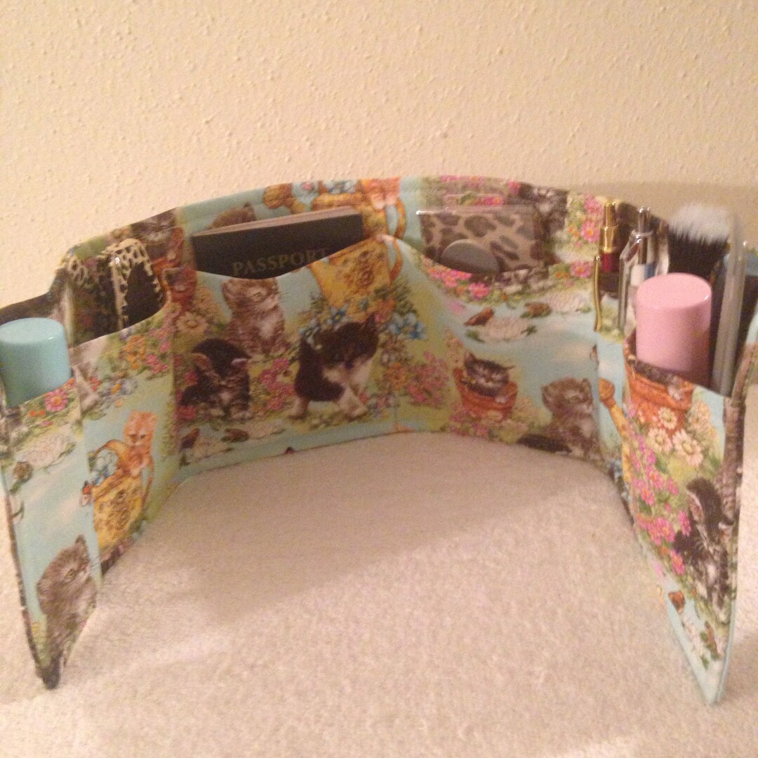 Kitty's Garden Design Purse Organizer Insert 23 Long Etsy