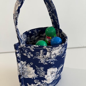 Toile bleue - Sac de bingo porte-bonheur-Fourre-tout de bingo-Organisateur de caddie-Sac de barboteur