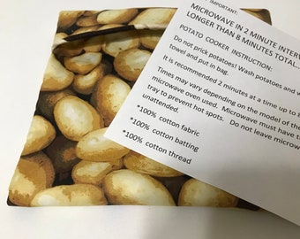 Large Microwave Potato Bag -Warm Rolls and Biscuits- Potato Cooker