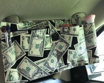Car sun visor Organizer-Accessories Pocket- Travel Organizer- Organizer Document Holder- Personal Pouch Holder- Gift For Drivers