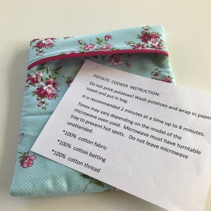 Large Microwave Potato Bag -Warm Rolls and Biscuits- Potato Cooker