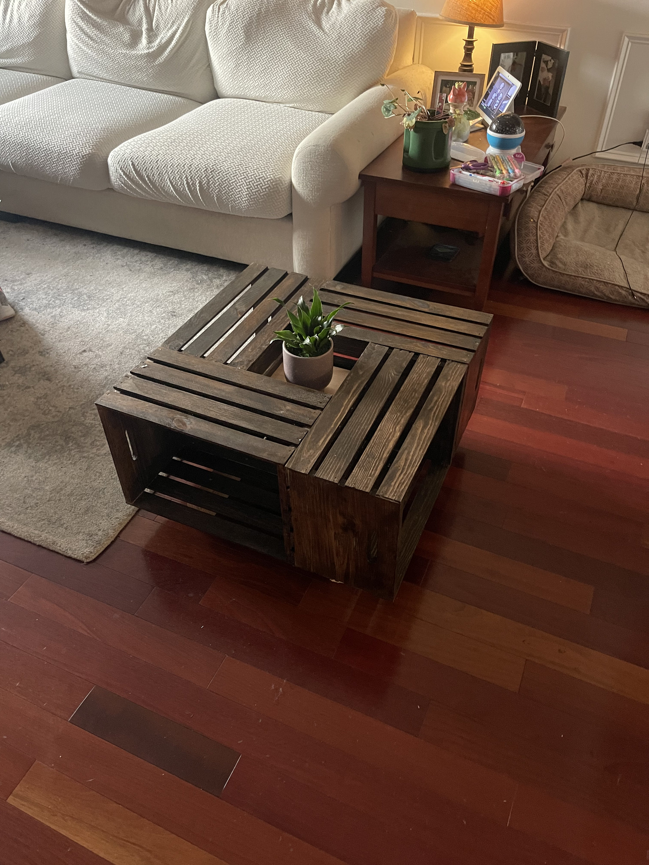Coffee table crate hot sale
