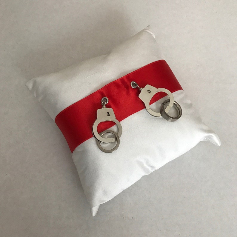 Ring Pillow handcuffs-Ringbearer cuffs