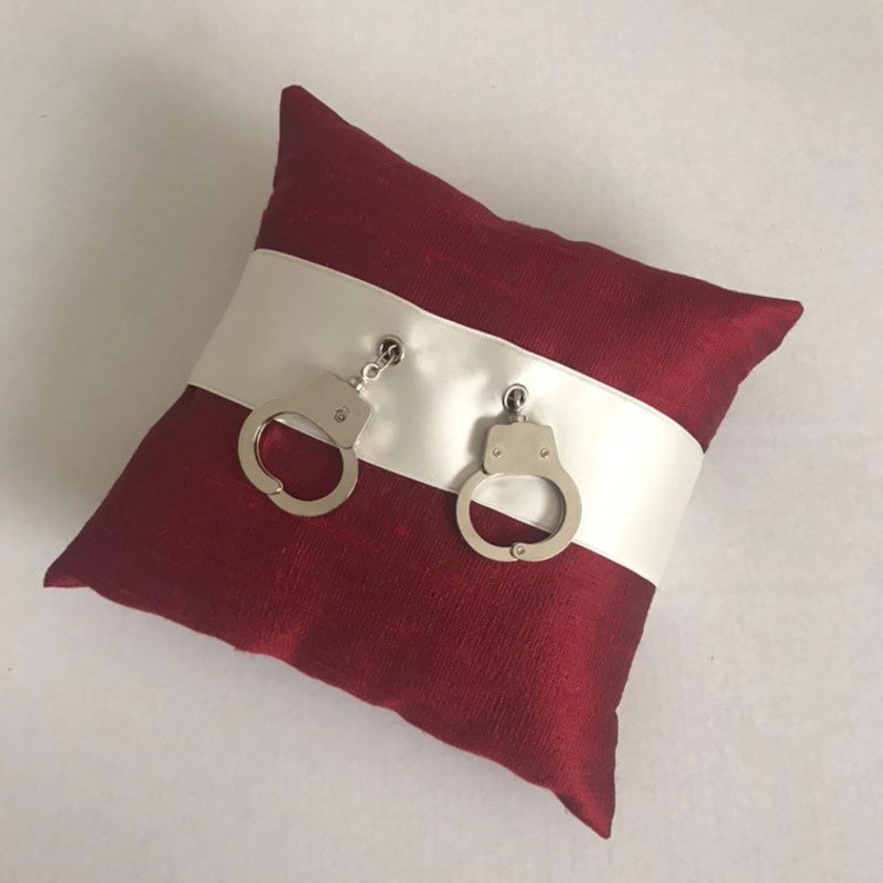 Ring Pillow handcuffs-Ringbearer cuffs