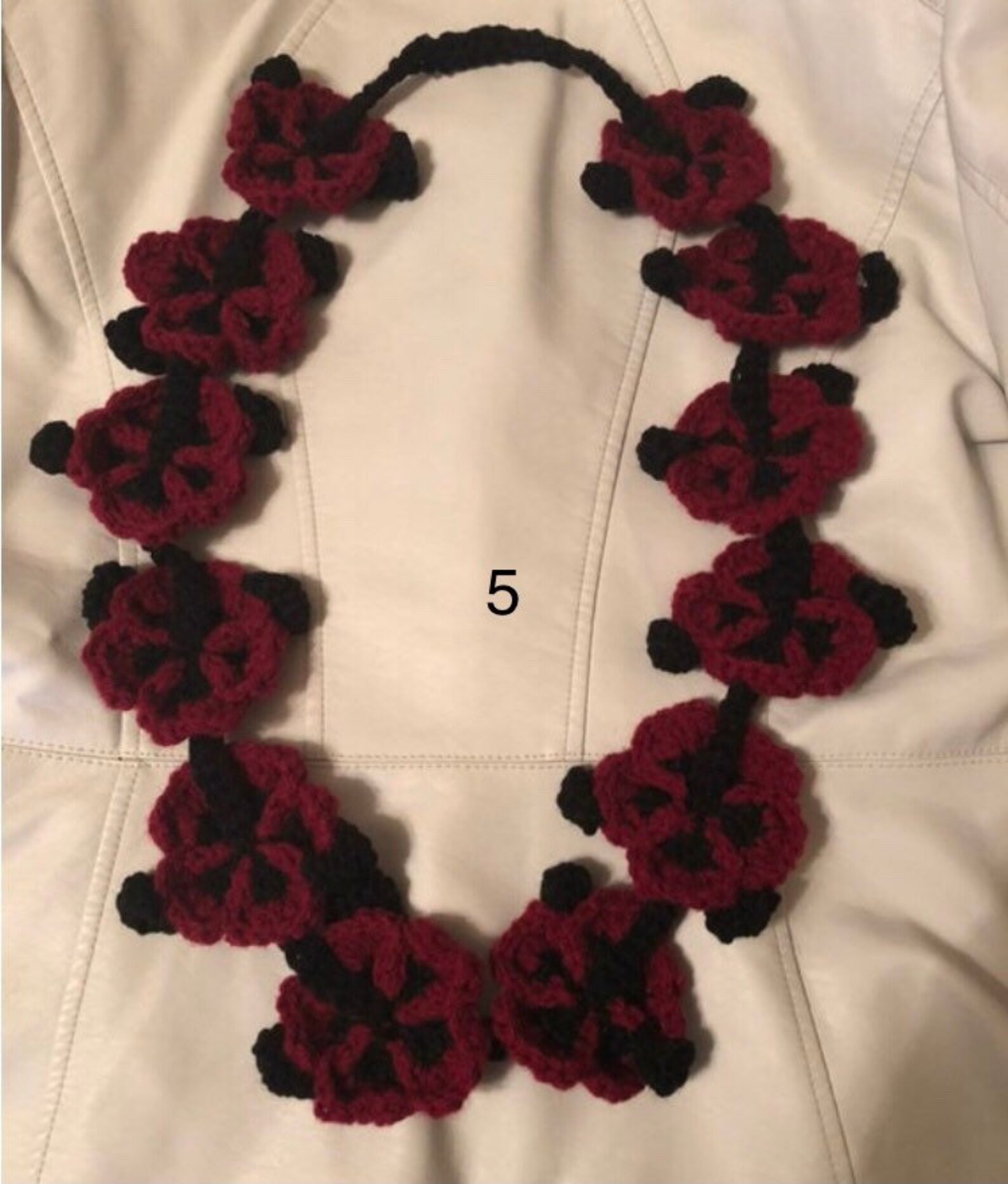 Crochet Flower Leis Custom Color Requests for Graduations Etsy