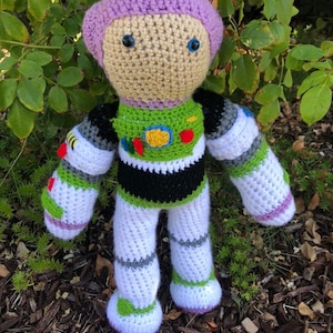 Inspired by Buzz Lightyear Toy Story Amigurumi Stuffed Doll Stuffed Animal Crochet Handmade Gift Present Birthday Toy Crocheted Surprise