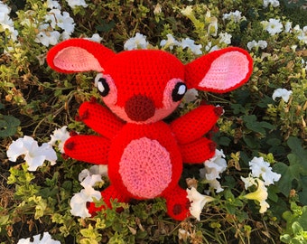 Inspired by Leroy Experiment 629 from Lilo and Stitch Stuffed Animal Doll Crochet Amigurumi Stuffed Animal Handmade Gift Present Birthday