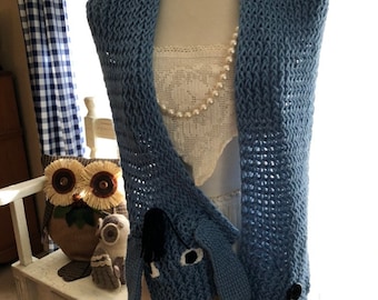 Eeyore Inspired Crochet Scarf: Adult/Child Winter Wear