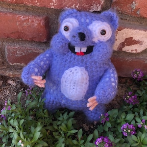 Inspired by Lemmings from Grizzy and the Lemmings Amigurumi Stuffed Doll Stuffed Animal Handmade Gift Present Birthday Toy Crocheted Fun