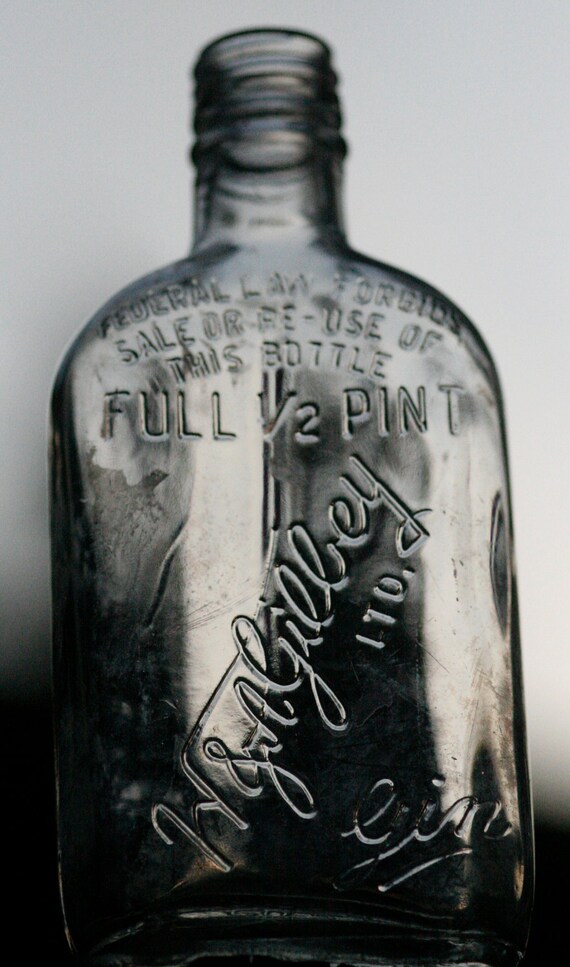 Items similar to Antique W & A GILBEY Ltd. Gin Bottle on Etsy