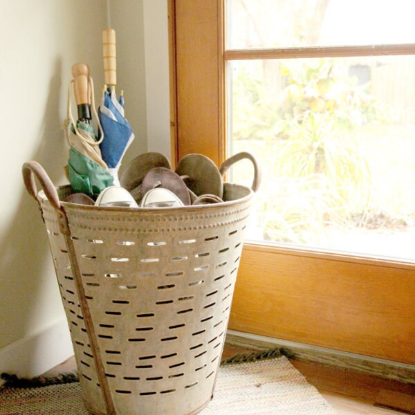 Authentic Vintage Metal Olive Basket from Turkey - Same as Pottery Barn - Various Styles