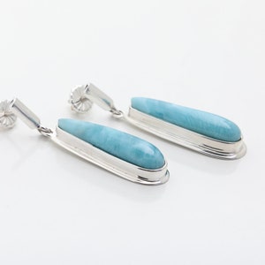 Larimar Earrings Eloise Larimar Gemstone 100% Handmade Handcrafted The Larimar Shop® image 2