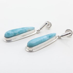 Larimar Earrings Eloise Larimar Gemstone 100% Handmade Handcrafted The Larimar Shop® image 4