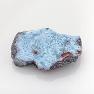 Raw Larimar Paperweight: Dominican Home Decor Stone - Marco