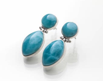 貴重 ラリマー ドロップ 13g jewelry 貴重 ラリマー ドロップ 13g jewelry ラリマードロップイヤリング