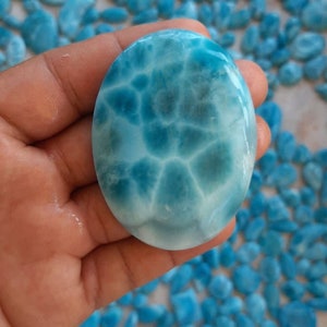 Larimar Cabochon Colbert 269 ct, 55 grams, 1.9 oz 100% Handmade Larimar Handcrafted The Larimar Shop® zdjęcie 7