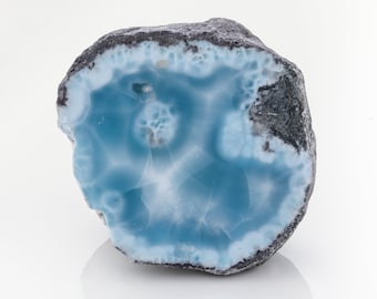 Larimar Paperweight Dario | Dominican Larimar Raw | Home Decor | Handcrafted The Larimar Shop®