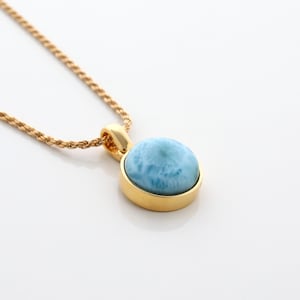 Larimar Pendant Rory | Blue Stone | Handcrafted The Larimar Shop®